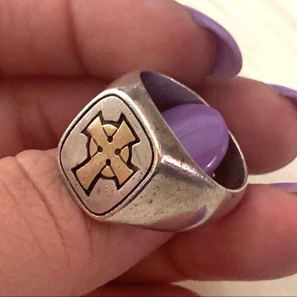 Vintage 14k James Avery Celtic cross ring men’s 9.5 - Picture 13 of 13